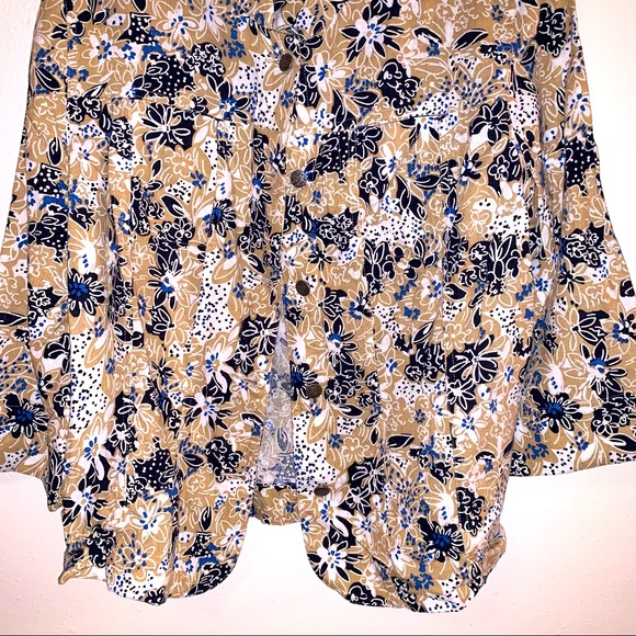 Christopher Banks Large Vintage Paisley Print Button Down Shirt. - Picture 4 of 6